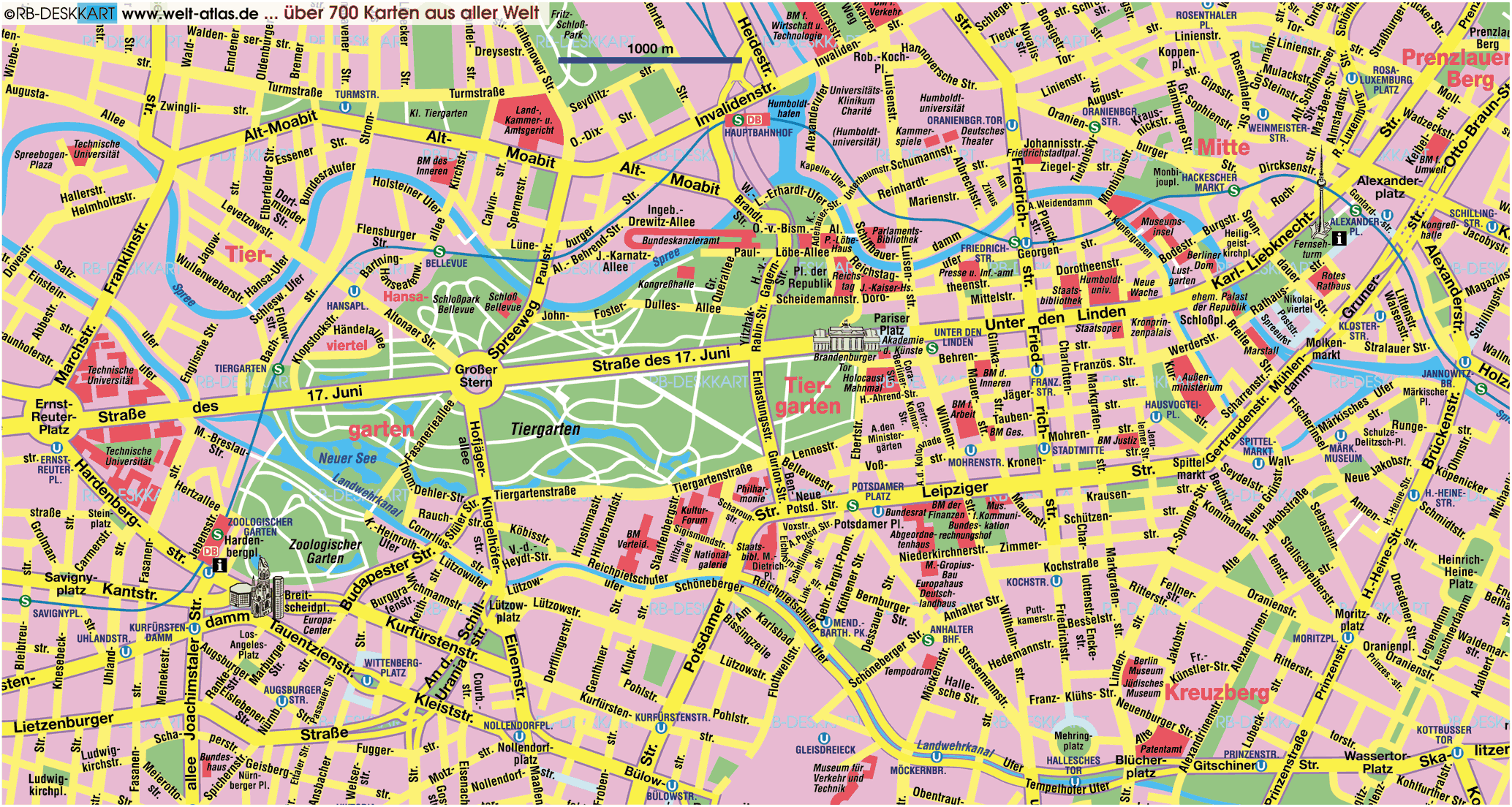 downtown map of berlin